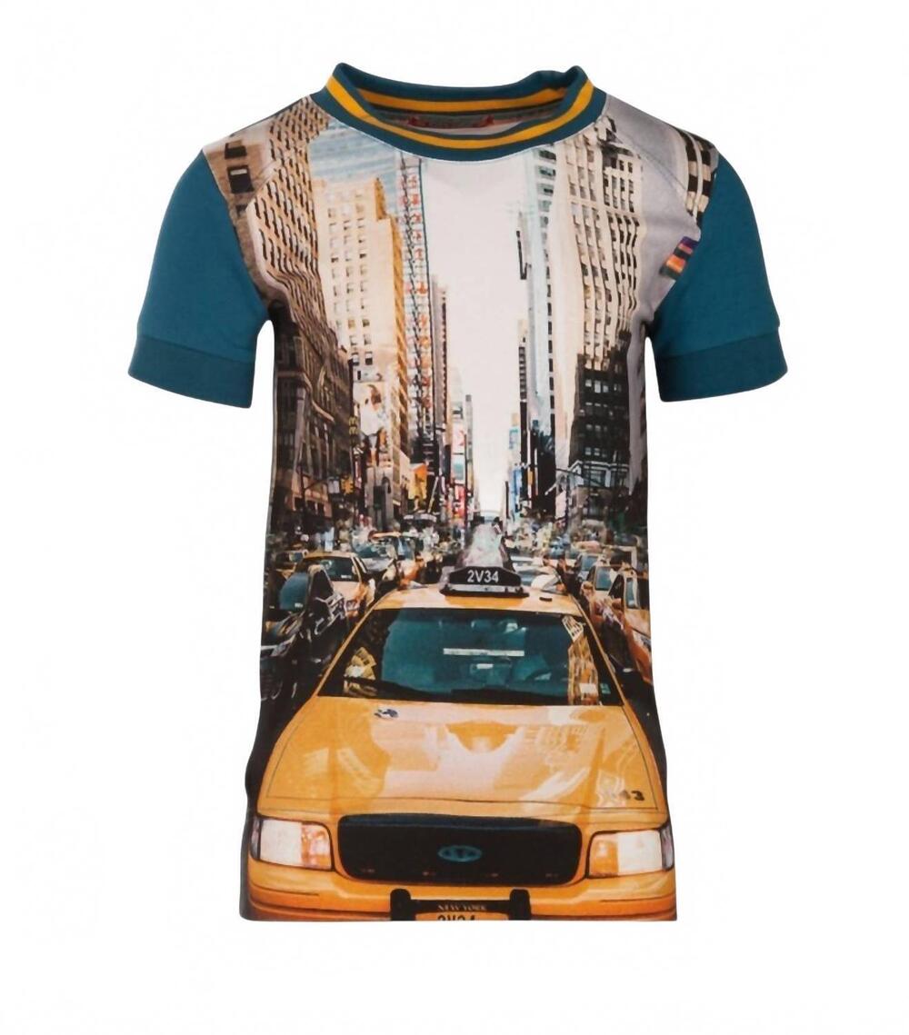 NEW 4FUNKYFLAVOURS kids mr. cab driver t-shirt in green